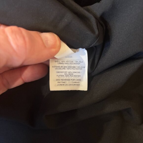 Madewell Women’s Sz 2 Black Velvet Pencil Skirt Side Slits Short Silk Blend - Picture 8 of 10